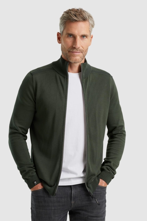Vanguard zip jacket cotton modal plated
